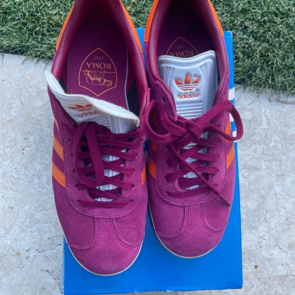 Adidas Women's Vibrant Pink and Orange Sneakers